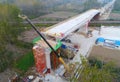 China high-speed railway construction site. Royalty Free Stock Photo