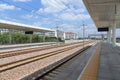 China high-speed train tracks Royalty Free Stock Photo