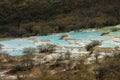 China Huanglong calcification pool of sichuan Royalty Free Stock Photo