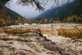 China Huanglong calcification pool of sichuan Royalty Free Stock Photo