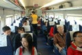 China - inside fast train