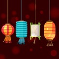 China Lamp Lantern Isolate Design Royalty Free Stock Photo