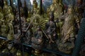 China legend Warriors figures in shop in China Royalty Free Stock Photo