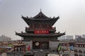 Gate tower of lijingmen, sui dynasty, luoyang, China Royalty Free Stock Photo