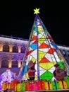 2019 China Macao Macau Light Festival Christmas Tree Santa Claus Leal Senado Square