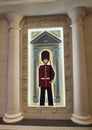 China Macao Macau Londoner Hotel Royal Guard on Stilts Crystal Palace British Guards Queen`s Life Guard Sculpture Stylish Interior Royalty Free Stock Photo