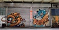 China Macau Graffiti Macao Painting Mural Street Alley Colorful Sketch Arts Calligraphy Dragon Lion Tiger Drawings