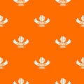China nature pattern vector orange Royalty Free Stock Photo
