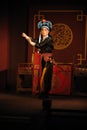 China opera actor with hat