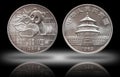 China Panda 10 ten yuan silver coin 1 oz 999 fine silver ounce minted 1989