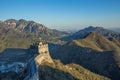 China, Pekin, China wall, sunset, history. 2016 Royalty Free Stock Photo