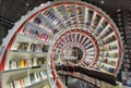 China Qianhai OCT Shenzhen Zhongshuge Bookstore Interior Design Books Spiral Tunnel Storage Shelf Kaleidoscopic Dramatic