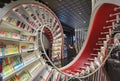 China Qianhai OCT Shenzhen Zhongshuge Bookstore Interior Design Books Spiral Tunnel Storage Shelf Kaleidoscopic Dramatic