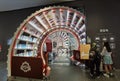 China Qianhai OCT Shenzhen Zhongshuge Bookstore Interior Design Books Spiral Tunnel Storage Shelf Kaleidoscopic Dramatic