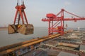 China Qingdao port and ton iron ore terminal