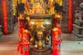 China, religious beliefs, traditional style, temples, large censer Royalty Free Stock Photo