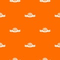 China restaurant pattern vector orange Royalty Free Stock Photo