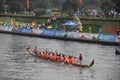 China`s annual folk sports dragon boat race Royalty Free Stock Photo