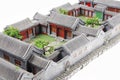 China's courtyard model Royalty Free Stock Photo