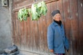 China's ethnic minorities, the Yi old lady Royalty Free Stock Photo