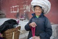 China's ethnic minorities, the Yi old lady Royalty Free Stock Photo