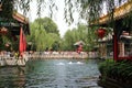 China`s Jinan City, Shandong province, baotu Spring Park Royalty Free Stock Photo