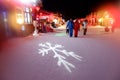 SNOW TOWN IN WINTER SEASON AT HARBIN, CHINA