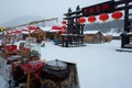 SNOW TOWN IN WINTER SEASON AT HARBIN, CHINA