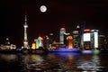 China Shanghai Bund night scene Royalty Free Stock Photo