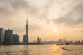 Shanghai bund at sunset