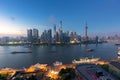 China Shanghai skyline in the morning Royalty Free Stock Photo