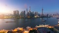 China Shanghai skyline in the morning Royalty Free Stock Photo