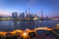 China Shanghai skyline in the morning Royalty Free Stock Photo