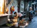 A China Shanghai street vendors within the market culling.