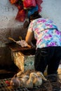 A China Shanghai street vendors within the market culling.