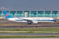 China Southern Airlines Airbus A350-900 airplane Guangzhou airport