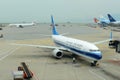 China Southern Airlines B737 at Hong Kong Airport Royalty Free Stock Photo