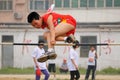 China: Student Track and Field Games /high jump