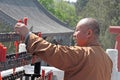 China, Suzhou - April 13, 2012. Monks of the Shaolin Monastery, China