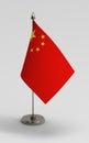 China table flag on a white background.