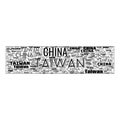 China Taiwan Conflict Header Background Illustration
