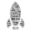 China Taiwan Conflict Header Background Illustration