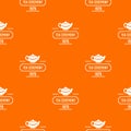 China tea pattern vector orange Royalty Free Stock Photo
