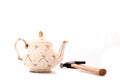 China Tea Pot and Hammer Royalty Free Stock Photo