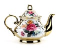 China Teapot Isolated On White Background