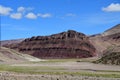 China, Tibet. China, Tibet. Mountain landscape on the way to lake Mershung Merchong in summer