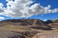 China, Tibet. China, Tibet. Mountain landscape on the way to lake Mershung Merchong in summer