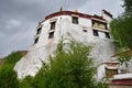 China,Tibet, Lhasa. The ancient monastery Pabongka in June, 7th century buildings Royalty Free Stock Photo