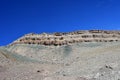 China, Tibet. China, Tibet. Mountain landscape on the way to lake Mershung Merchong in summer clear day