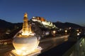 China Tibet`s famous spots at night